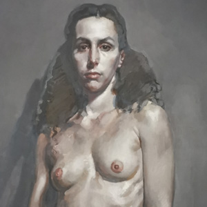 Woman standing nude