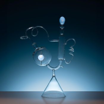 Michaloudis x Crestani, decorative glass object #5, project SOS Save our sky